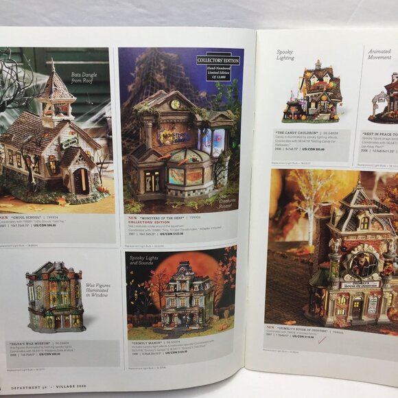 Department 56 2008 Catalog Magazine Village Classic Brands Halloween Christmas - Picture 4 of 12